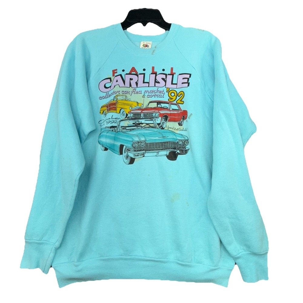 Vintage 90's fruit of the loom crewneck sweatshirt Chevy flea Market 92